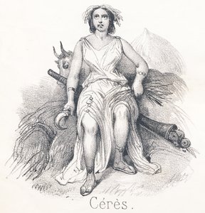 Cerere: Figlia di Saturno e Cibele, fu nominata dea della terra o dell