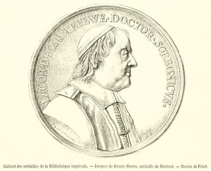 Gabinetto delle medaglie della Biblioteca imperiale, Jacques de Sainte-Beuve, medaglia di Bertinet da French School