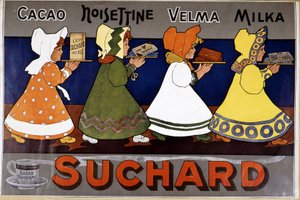Cacao Suchard - Etichetta pubblicitaria