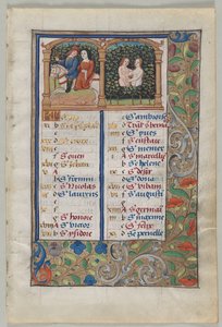 Pagina del calendario per maggio (recto), c. 1510 da French School