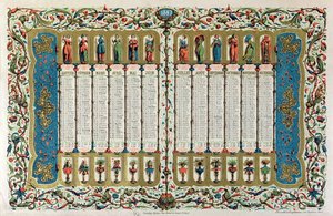 Calendario per il 1843 da French School
