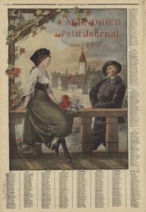 Calendario per il 1917 (litografia a colori)
