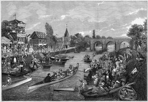 Canoa sulla Senna a Joinville-le-Pont da French School