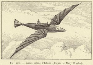 Canotto volante di Edison (dopo il Daily Graphic) da French School