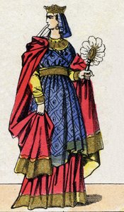Dinastia capetingia: Ritratto di Anna di Kiev (Anna Yaroslavna). da French School