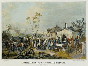 Capitolazione della Cittadella di Anversa (Fiandre, Belgio), 29 novembre 1792 da French School