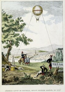 Aerostato prigioniero di Jean Marie Joseph Coutelle (1748-1835), prima dell