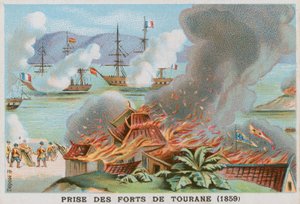 Cattura dei forti di Tourane, 1859 da French School