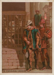Cardinale Jean La Balue in prigione nel 1469 da French School