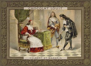 Il cardinale Mazzarino e Jean-Baptiste Colbert, statisti francesi, XVII secolo