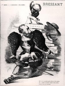 Caricatura di Jean Baptiste Francois Bressant come Don Carlos in 