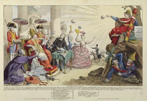 Caricatura delle Bolle Papali del XVIII secolo