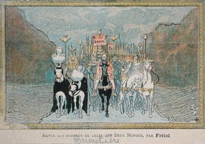 Caricatura del critico letterario francese, Ferdinand Brunetiere (1849-1906), c.1900