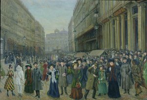Carnevale a Lille (olio su tela)