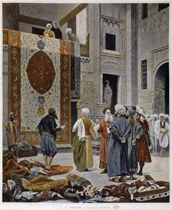 Venditori di tappeti in Egitto da French School