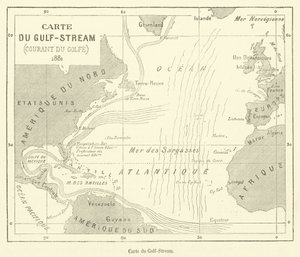 Carta del Gulf Stream da French School