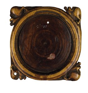 Coperchio di specchiera scolpito, Parigi, c.1310-20 da French School