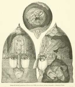 Elmo di Jaroslav, granduca di Russia verso il 1238, visto dall