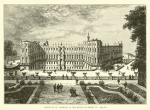 Castello di Saint-Germain sotto il regno di Enrico IV da French School