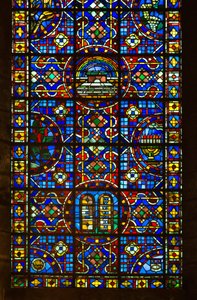 Cattedrale di Chartres, dettaglio della vetrata della pace da French School