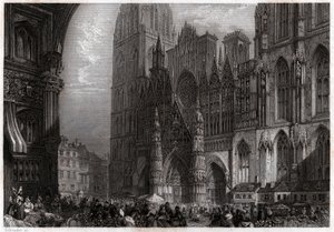 Cattedrale di Rouen da French School