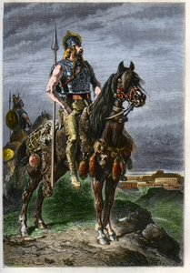 Cavaliere Gallico - Galli a cavallo nell