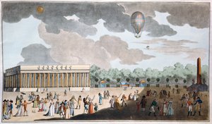 Celebrazione del Giorno della Bastiglia, 14 luglio sugli Champs Elysees, Parigi nel 1801 da French School
