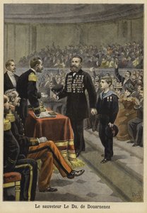 Cerimonia in onore di Mr Le Du, un soccorritore di Douarnenez, Bretagna, 1897 da French School