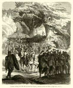 Cestio Gallo, alla testa della dodicesima legione, marcia contro i Giudei da French School