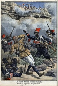 Ciad, imboscata ad Abir Taouil, morte del capitano Fiegenschuh, illustrazione da 