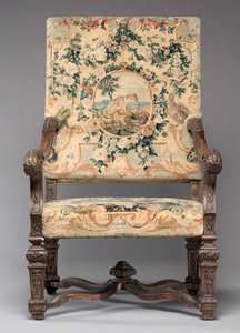 Sedia, fabbricata dalla Savonnerie Factory, prima del 1717 da French School