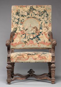 Sedia, fabbricante Savonnerie Factory, prima del 1717
