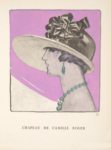 Chapeau de Camille Roger, da una collezione di tavole di moda