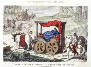Carro di un re pigro e carro di un contadino - in 