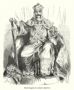 Carlo Magno in costume imperiale (incisione)