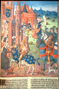 Carlo Magno con i suoi paladini da French School