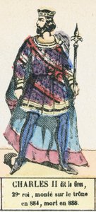Carlo II detto il Grosso, 29° re, salito al trono nell