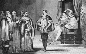 Carlo IX (1550-74) informato dalla Dieta che suo fratello Enrico d
