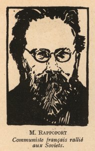 Charles Rappoport, politico comunista francese di origine lituana (litografia)