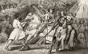 Carlo VI (1368-1412) il Folle viene avvisato di un