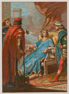 Carlo V alla battaglia di Poitiers da French School