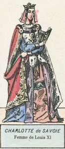 Carlotta di Savoia, moglie di Luigi XI da French School