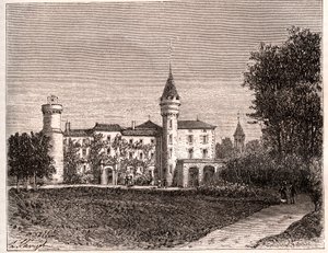 Château de Lamartine - 71520 Saint Point - incisione in 