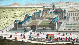 Castello di Vincennes vicino a Parigi - nel XVIII secolo da French School