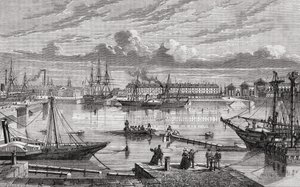 Cherbourg nel XVIII secolo, inciso da Le Breton dopo Pibaraud, da 