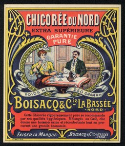 Chicoree du Nord, Boisacq e Cie la Bassee, pubblicità da French School
