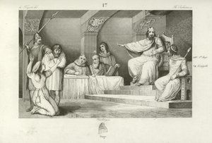 Childeberto III, re dei Franchi da French School