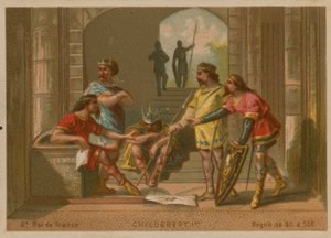 Childeberto I, Re di Francia (c 496-558) da French School