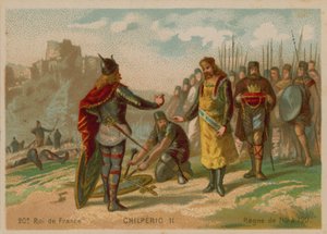 Chilperico II, Re di Francia (c 672-721) da French School
