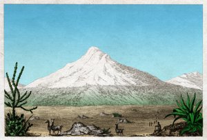 Vulcano Chimborazo (incisione, ca. 1840)